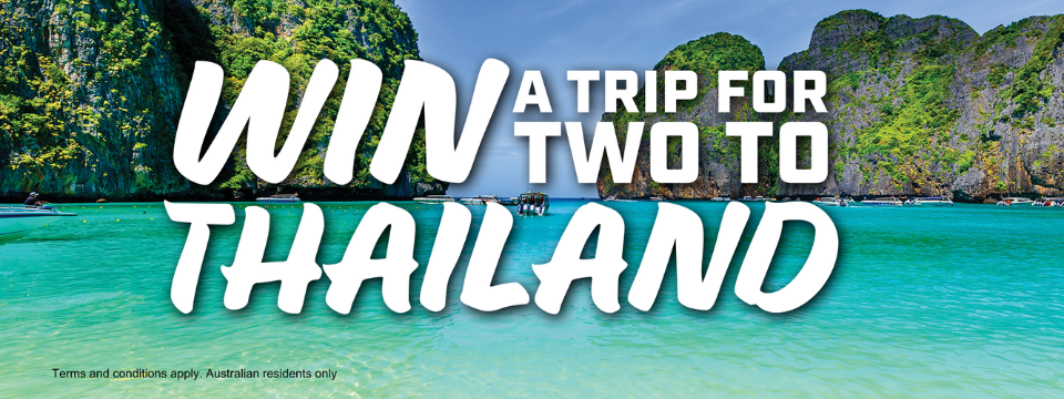 Win a trip for two to Thailand