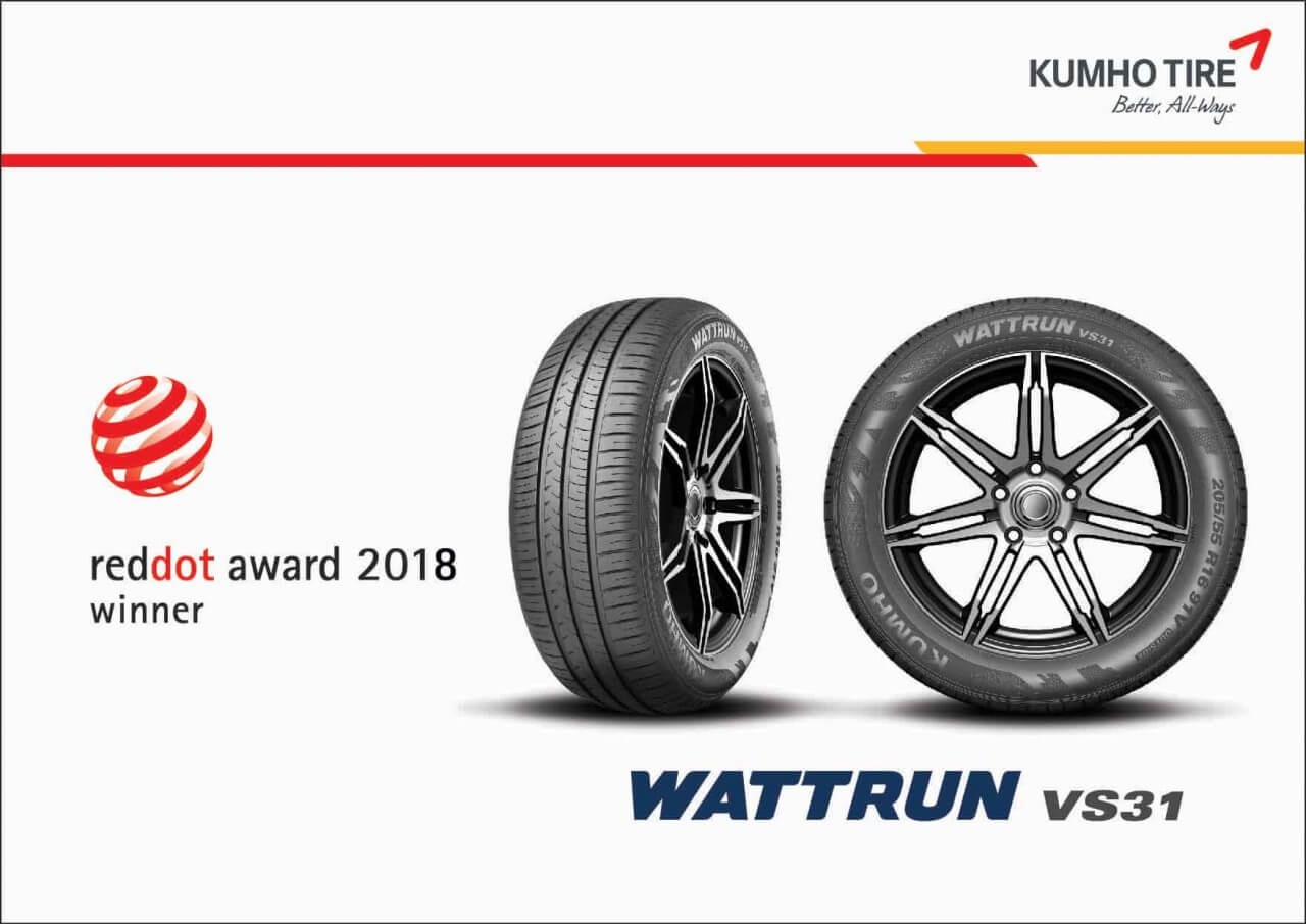 Kumho Tyre Wins Red Dot Award For Product Design